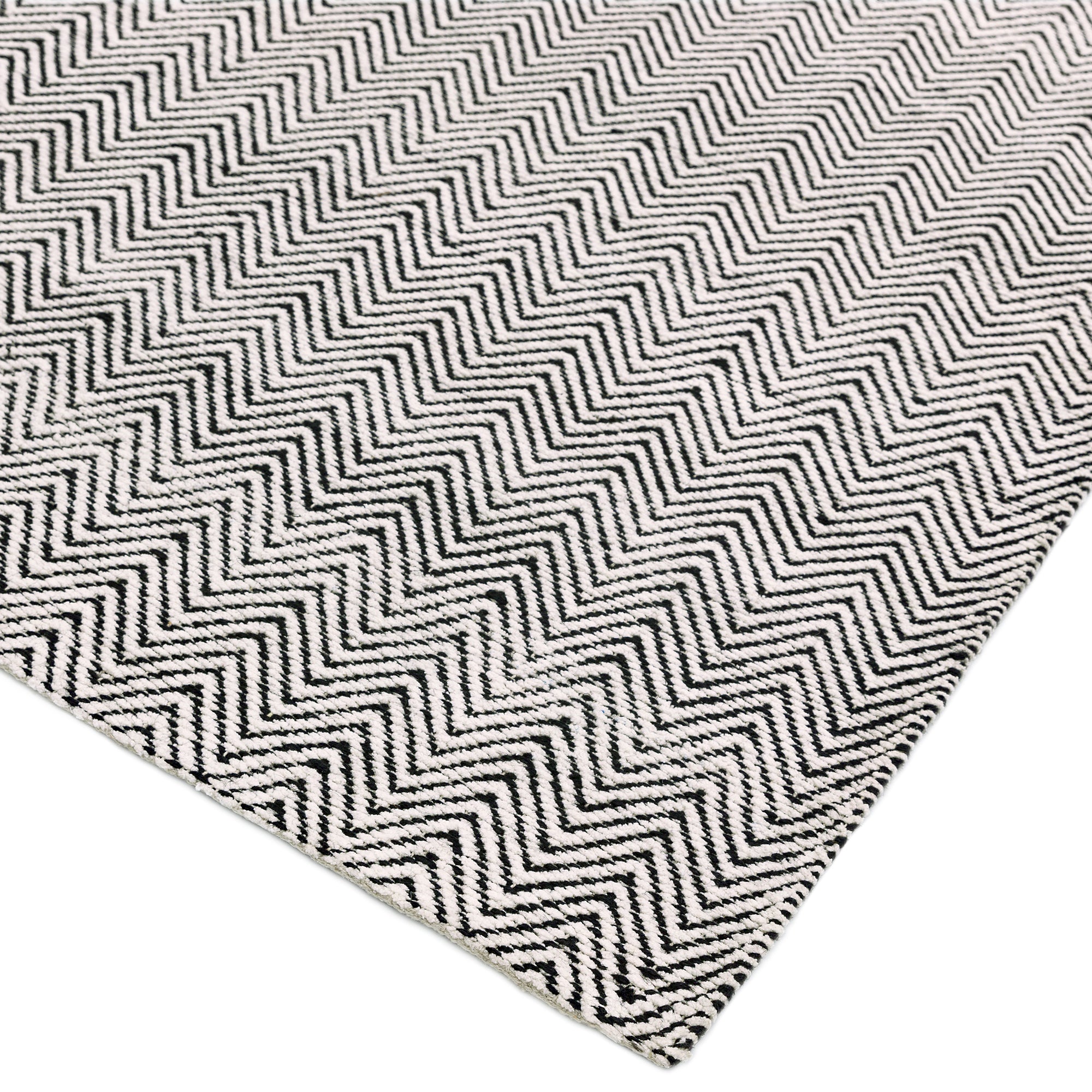 Alfombra Ives Negro/Blanco
