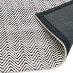 Alfombra Ives Negro/Blanco