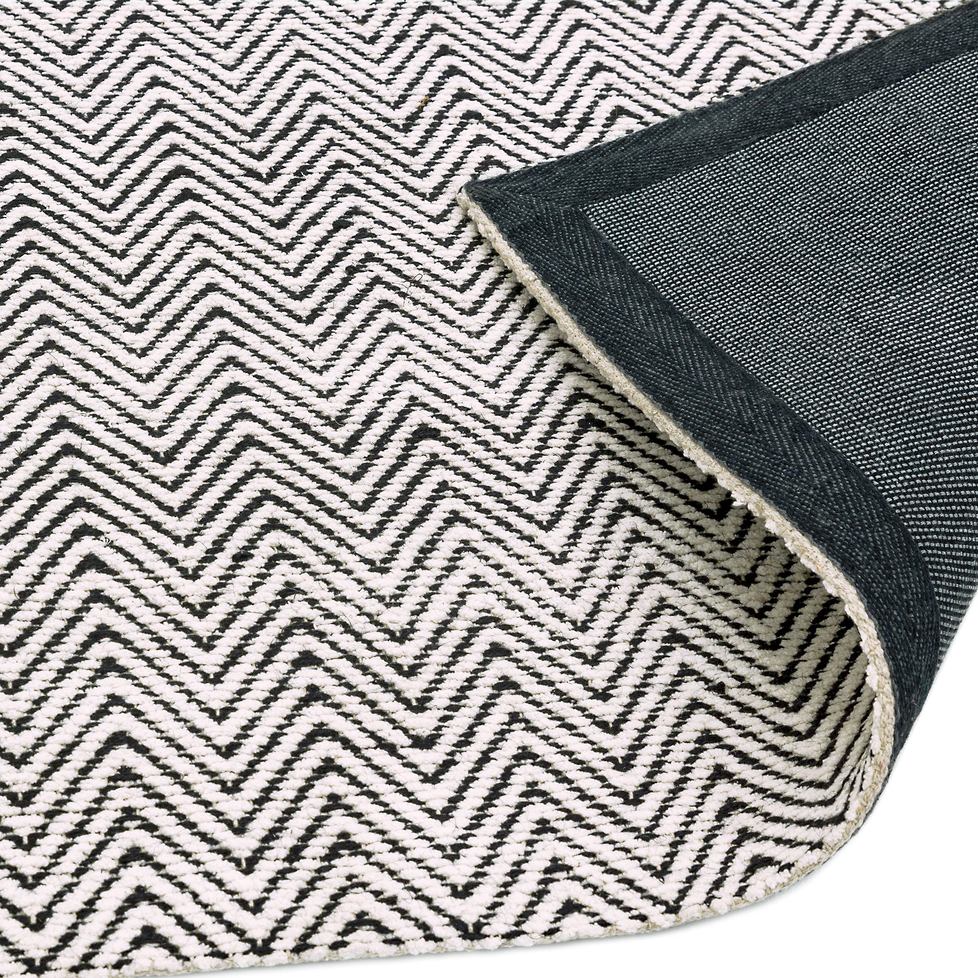 Alfombra Ives Negro/Blanco