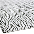 Alfombra Ives Negro/Blanco