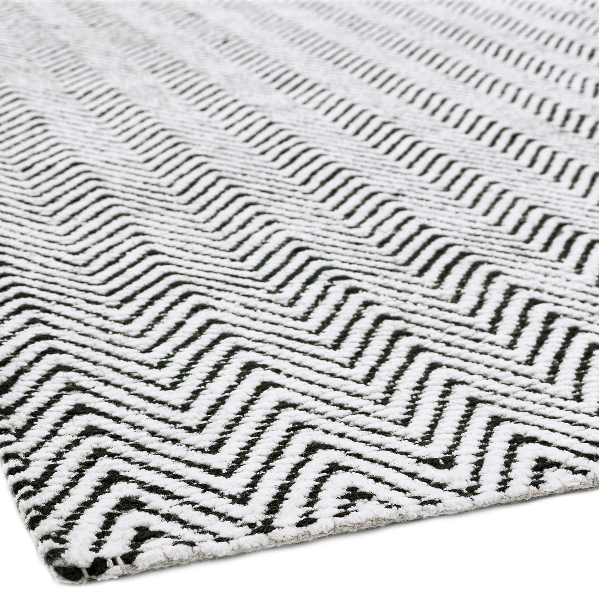 Alfombra Ives Negro/Blanco