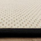 Korra Double Loop Charcoal Cream Rug