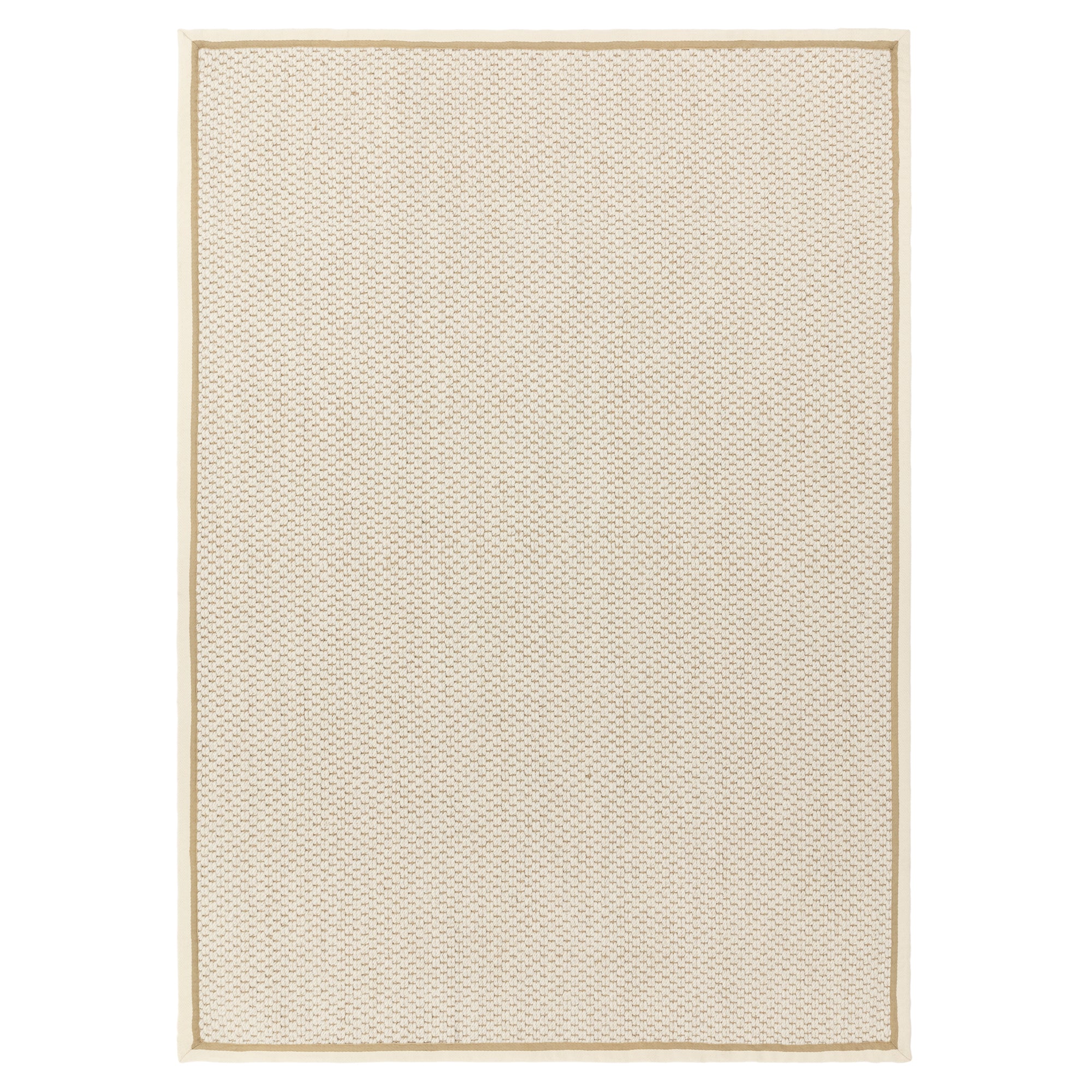 Korra Double Loop Cream Linen Rug