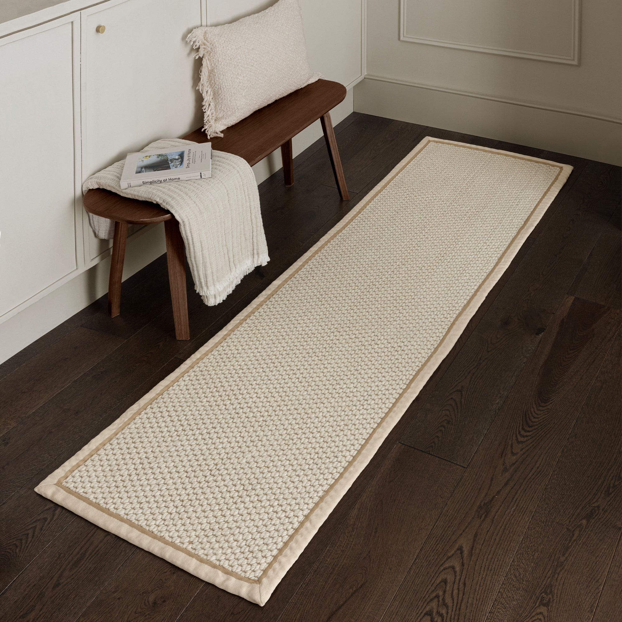 Alfombra Korra Doble Loop Crema Lino