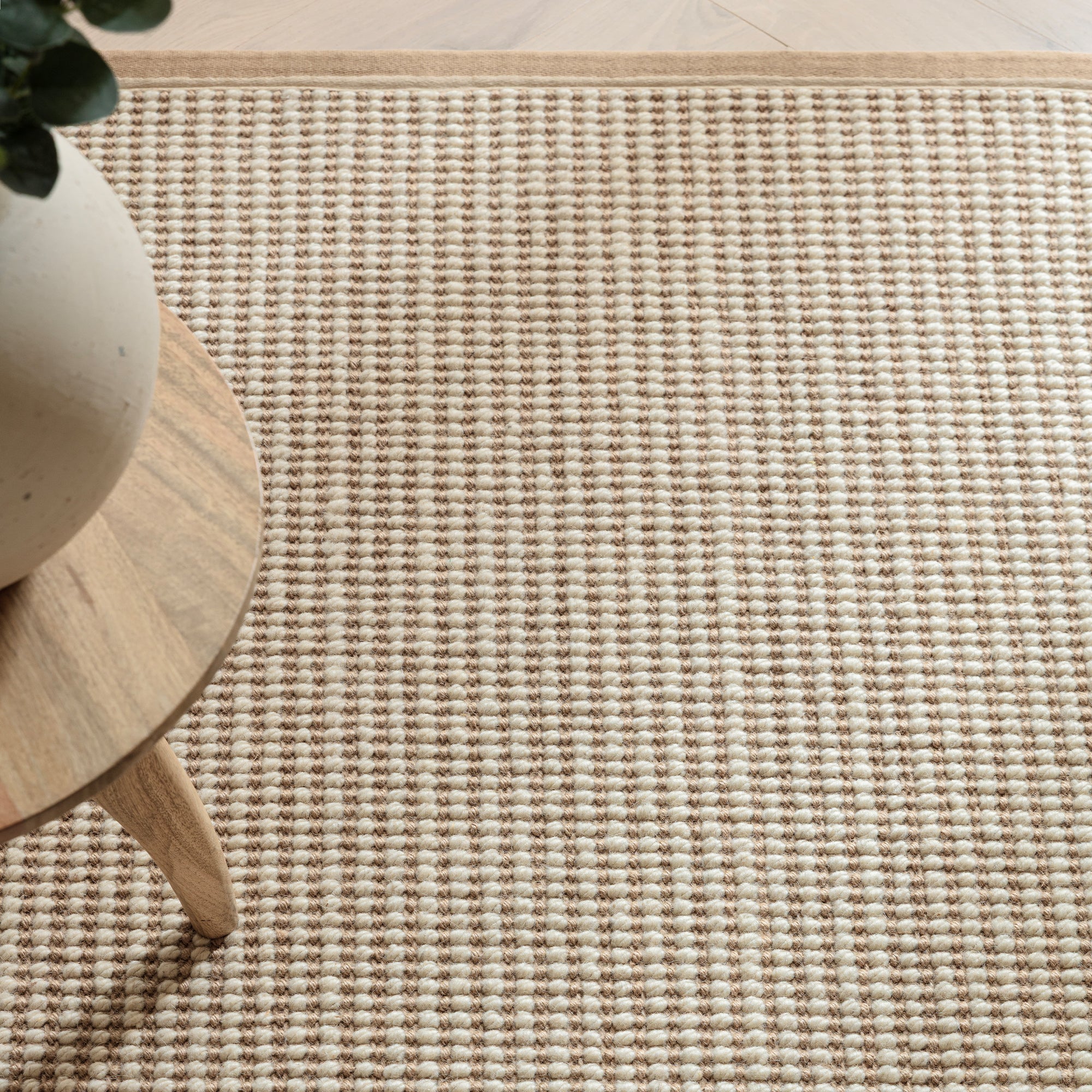 Korra Loop Linen Cream Rug