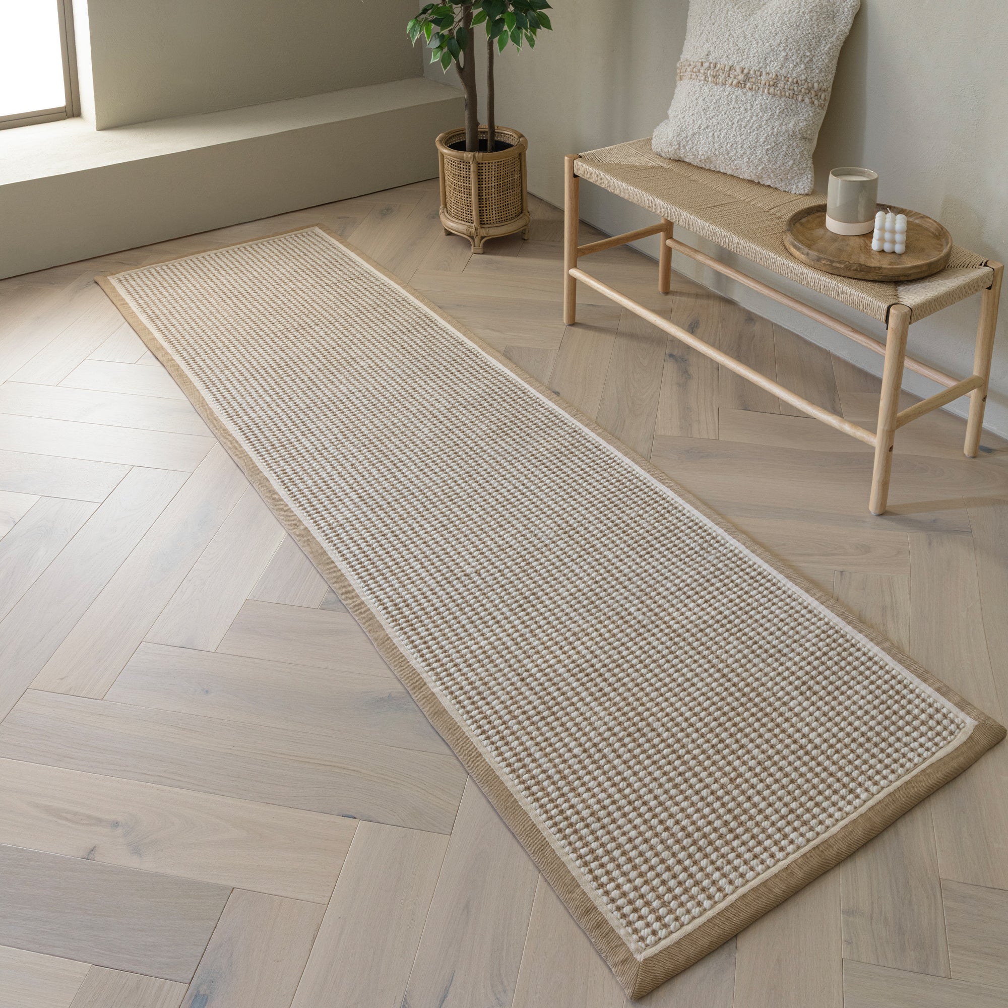 Korra Loop Linen Cream Rug