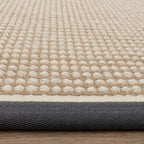 Alfombra Korra Loop Pizarra Crema