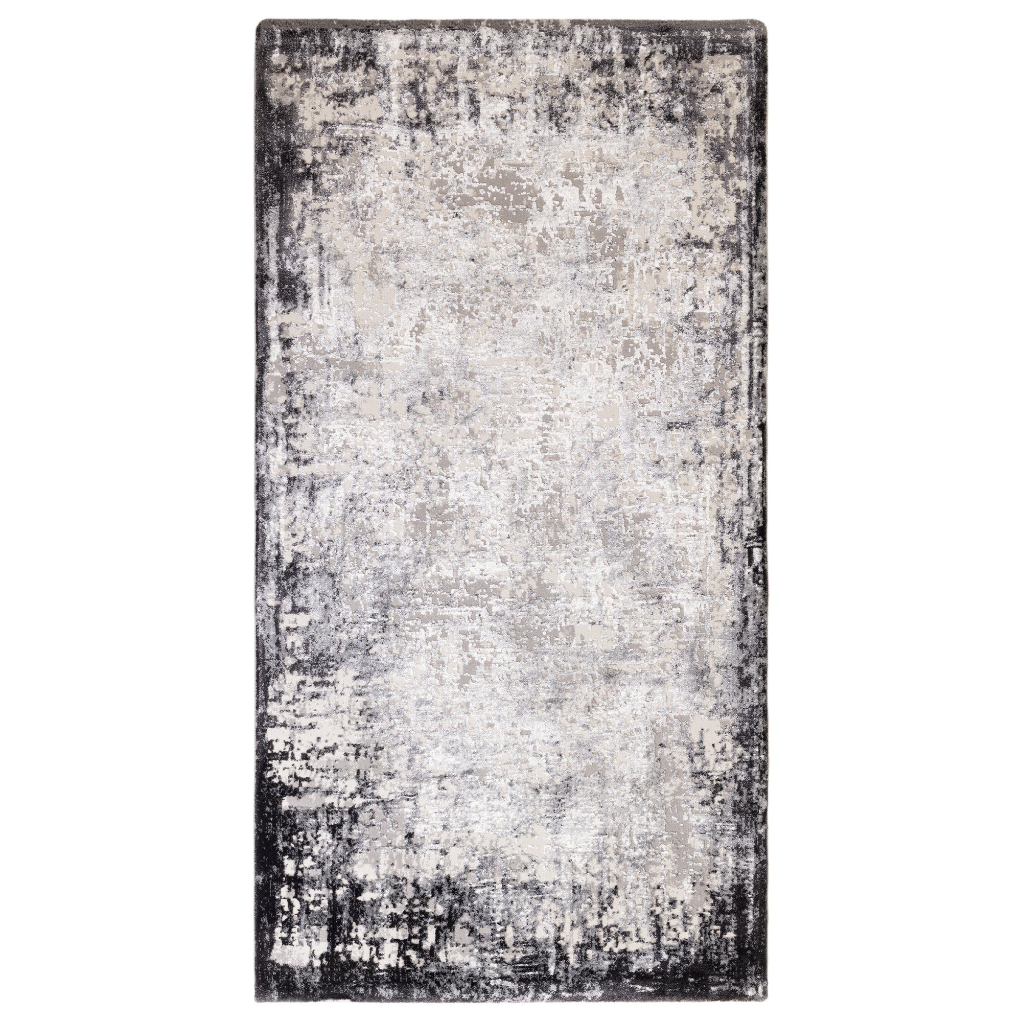 Alfombra Kuza Border Gris
