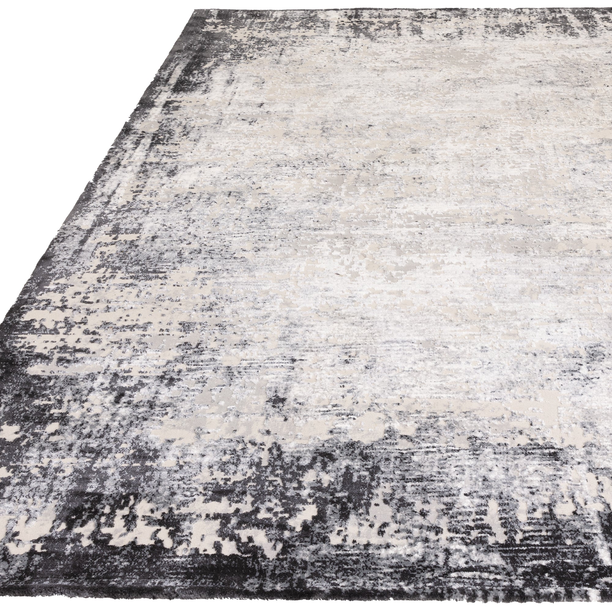 Alfombra Kuza Border Gris