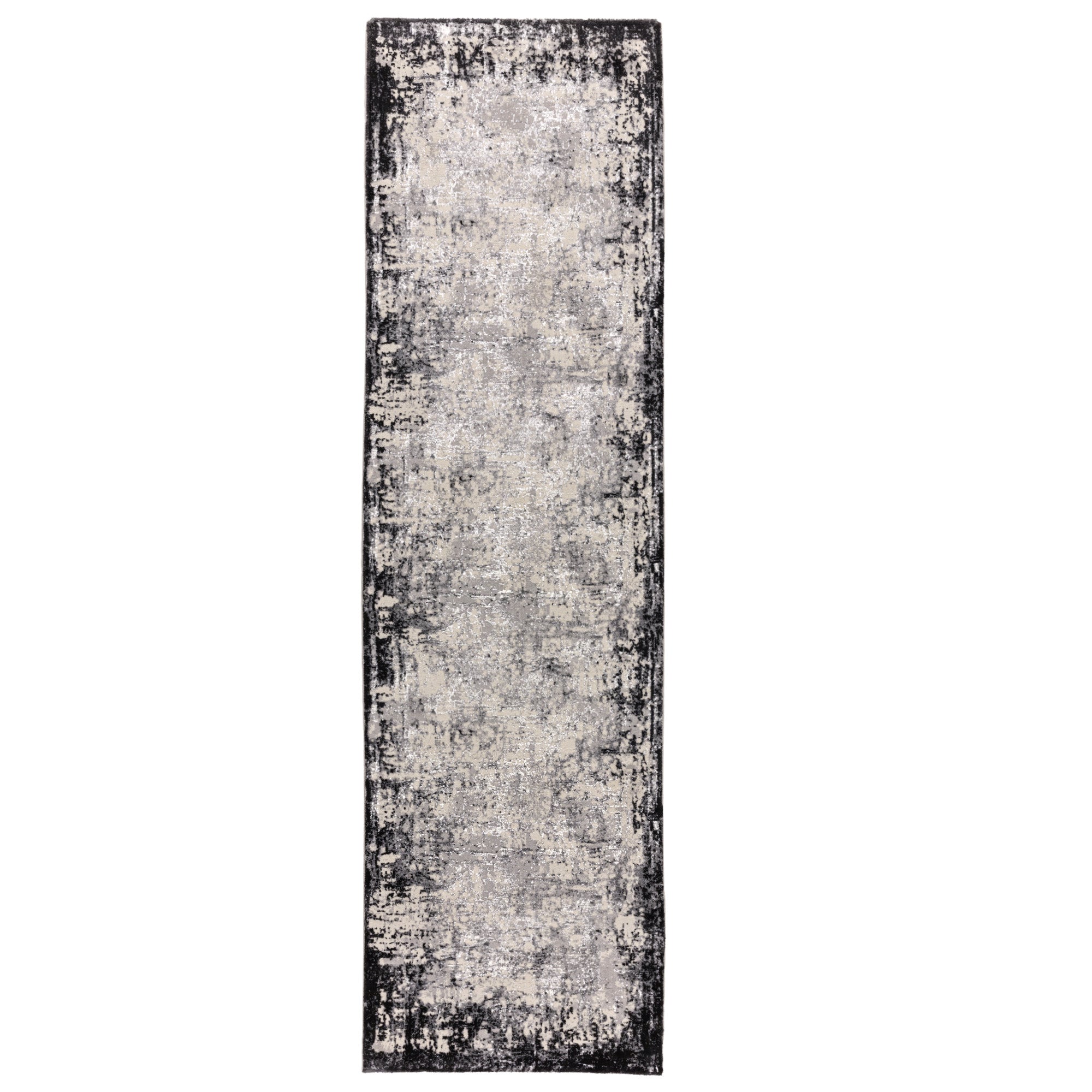 Alfombra Kuza Border Gris