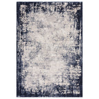 Alfombra Kuza Border Azul Marino