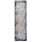 Alfombra Kuza Border Azul Marino
