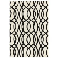 Alfombra de lana blanca Matrix Wire MAX35, hecha a mano con técnica de tufteado