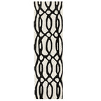 Alfombra de lana blanca Matrix Wire MAX35, hecha a mano con técnica de tufteado