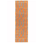 Alfombra de lana naranja Matrix Wire MAX37, hecha a mano con técnica de tufteado