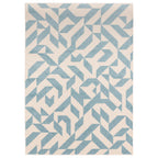Alfombra Muse MU03 con formas azules