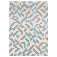 Alfombra Muse MU03 con formas azules