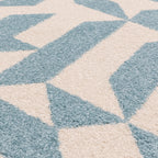 Alfombra Muse MU03 con formas azules