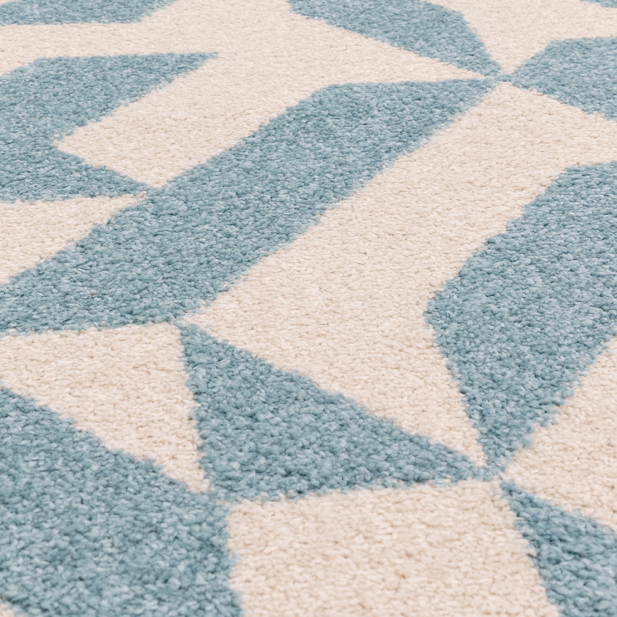 Alfombra Muse MU03 con formas azules