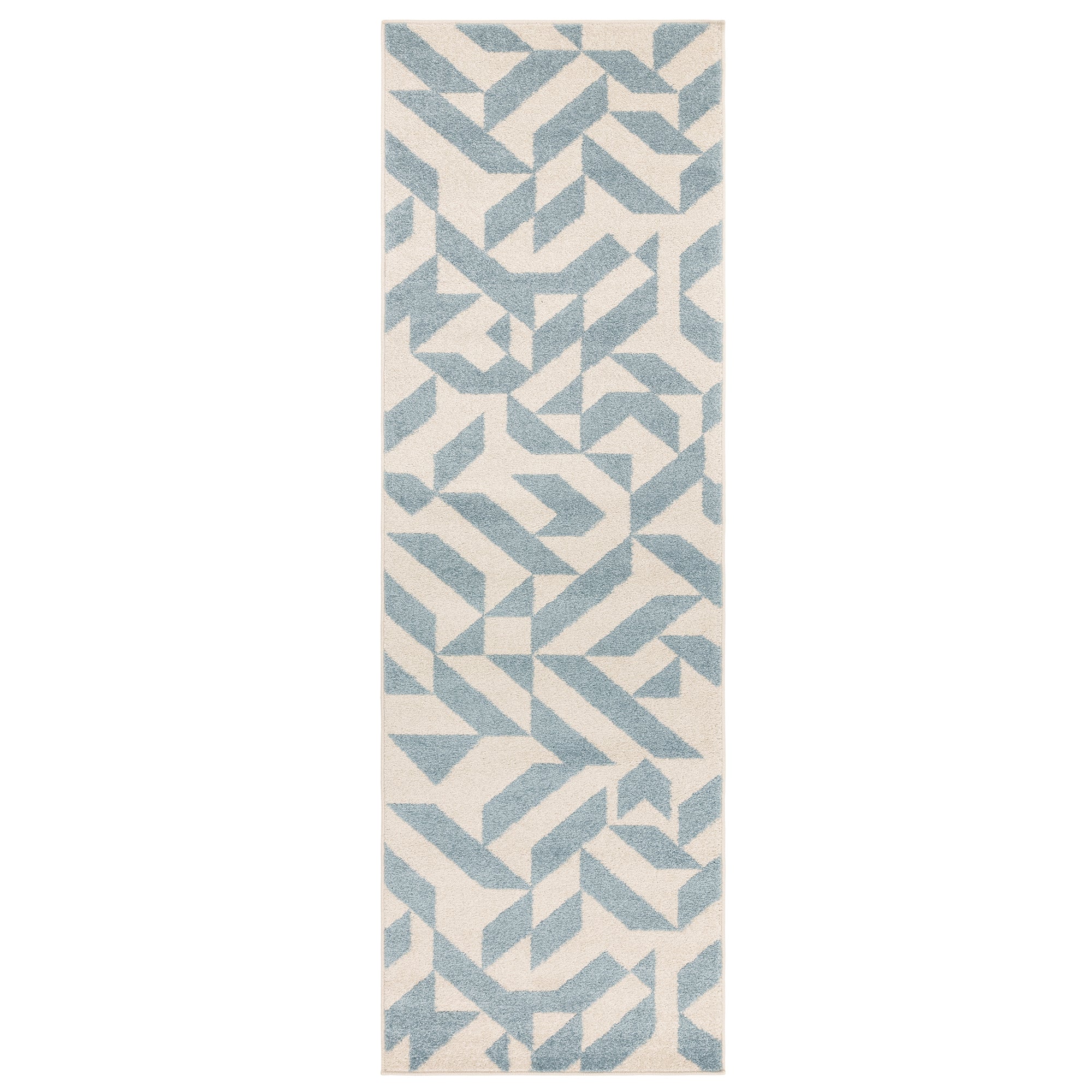 Alfombra Muse MU03 con formas azules