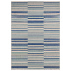 Alfombra Muse MU05 con rayas azules