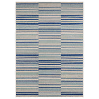 Alfombra Muse MU05 con rayas azules
