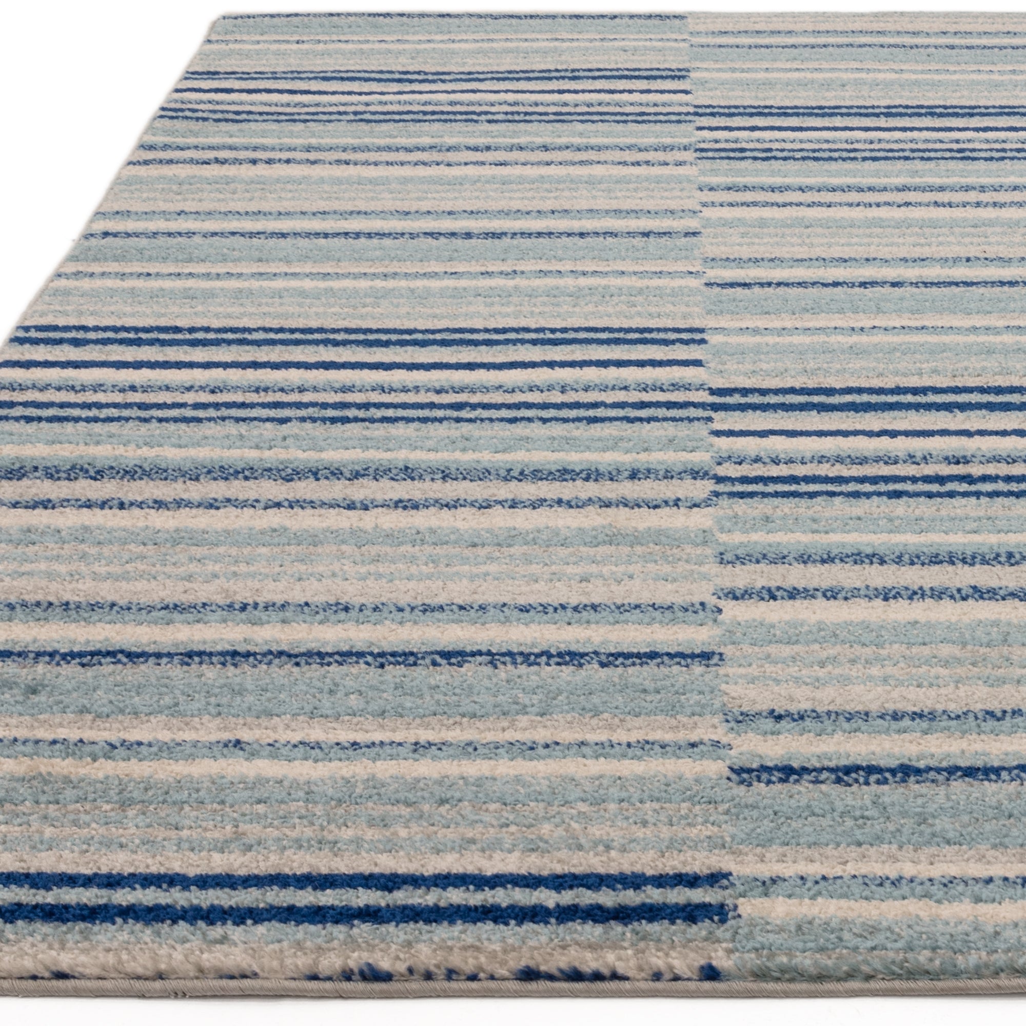 Alfombra Muse MU05 con rayas azules