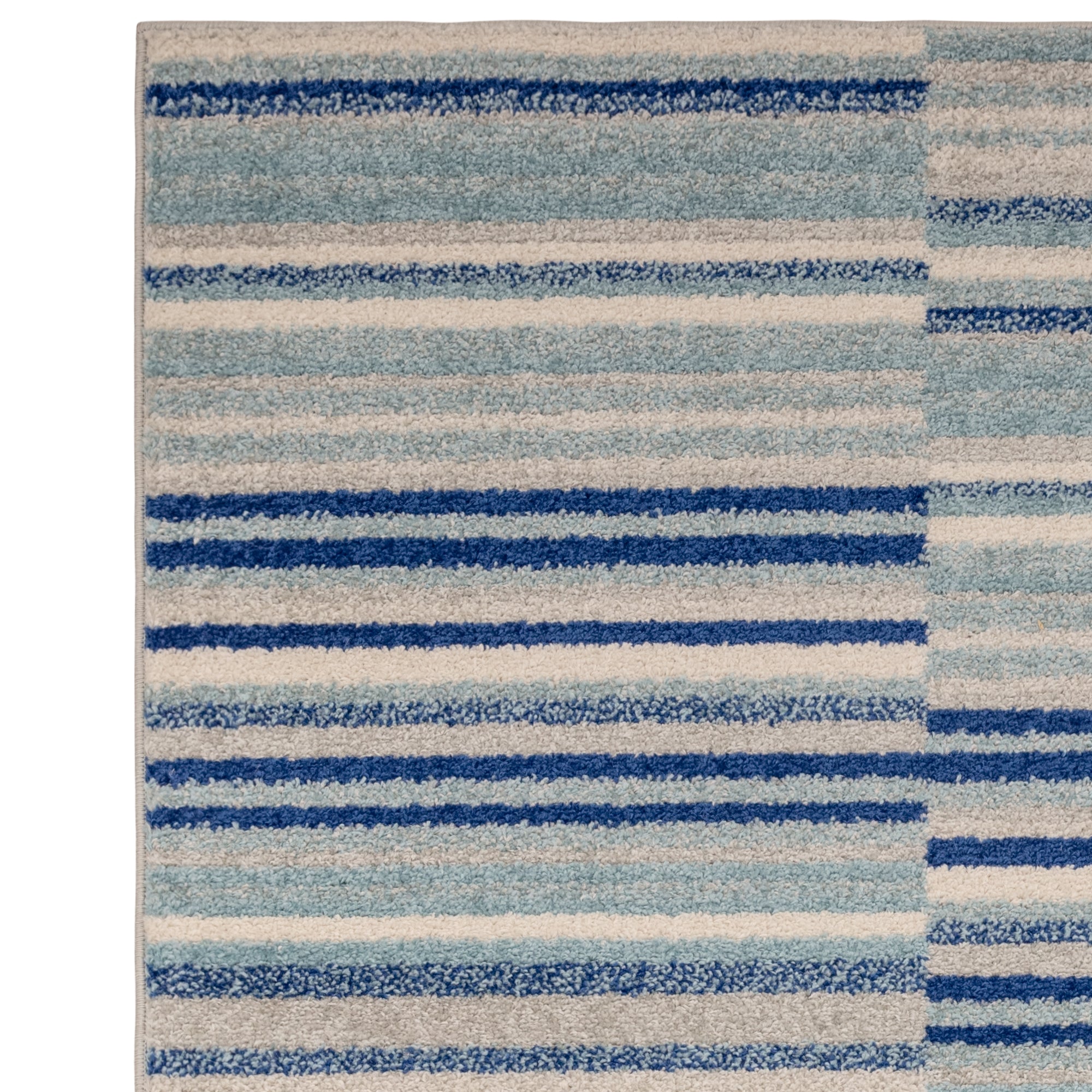 Alfombra Muse MU05 con rayas azules