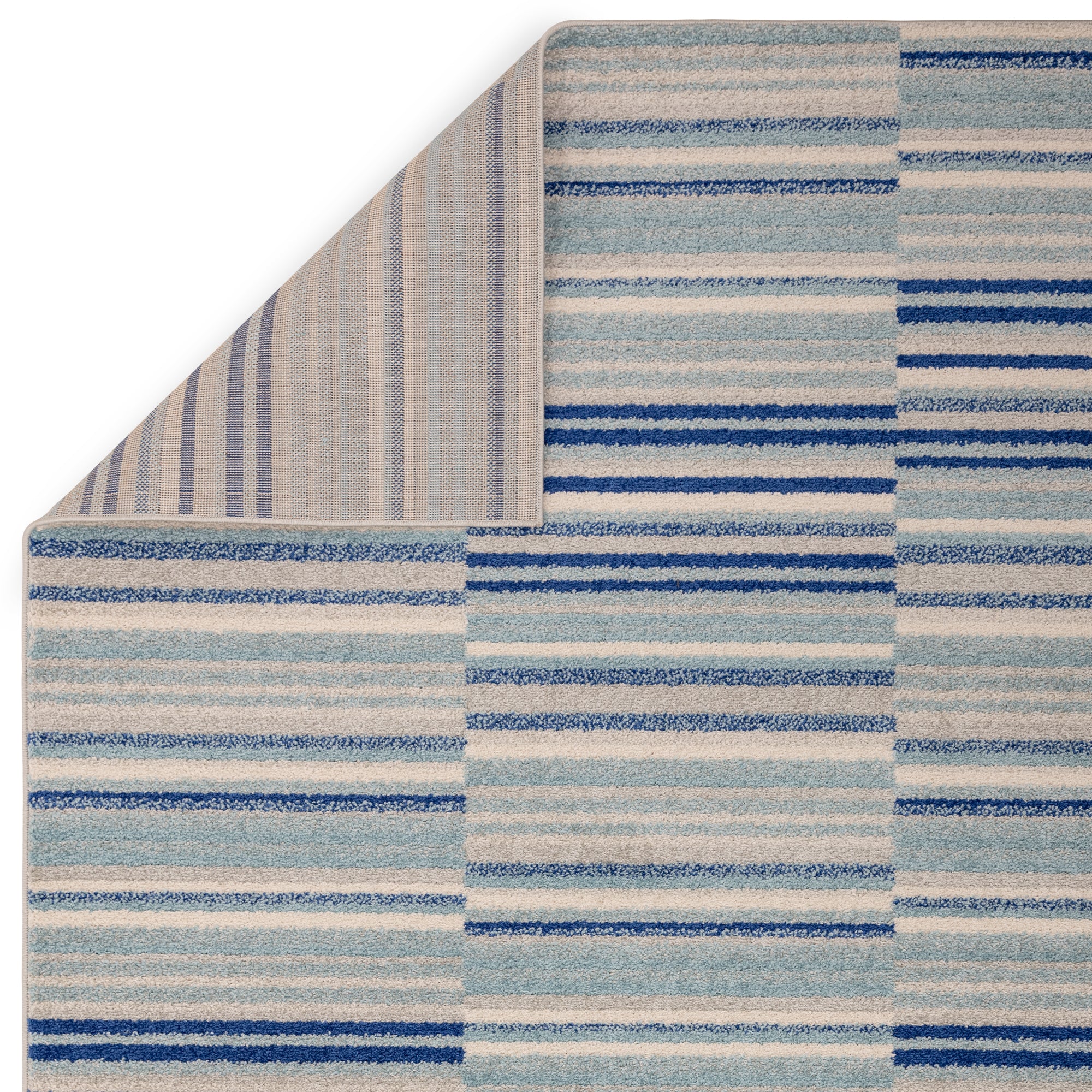 Alfombra Muse MU05 con rayas azules