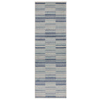 Alfombra Muse MU05 con rayas azules