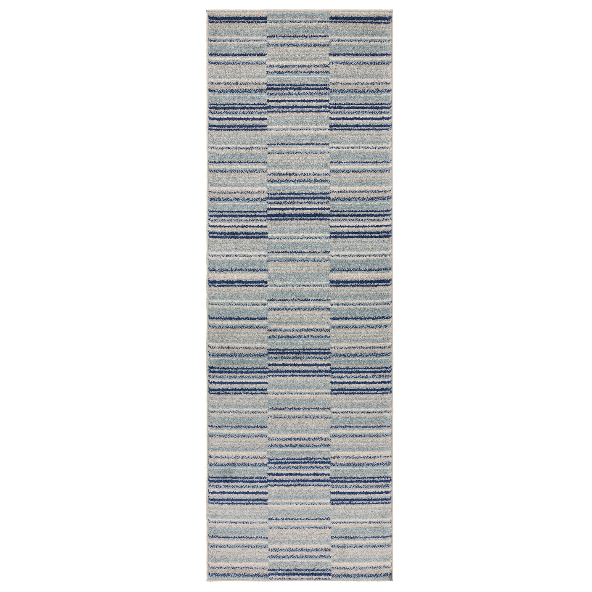Alfombra Muse MU05 con rayas azules