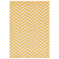 Alfombra Muse MU08 Chevron amarilla
