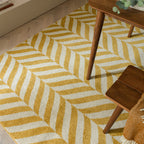 Alfombra Muse MU08 Chevron amarilla