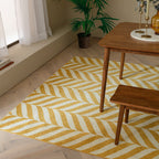 Alfombra Muse MU08 Chevron amarilla