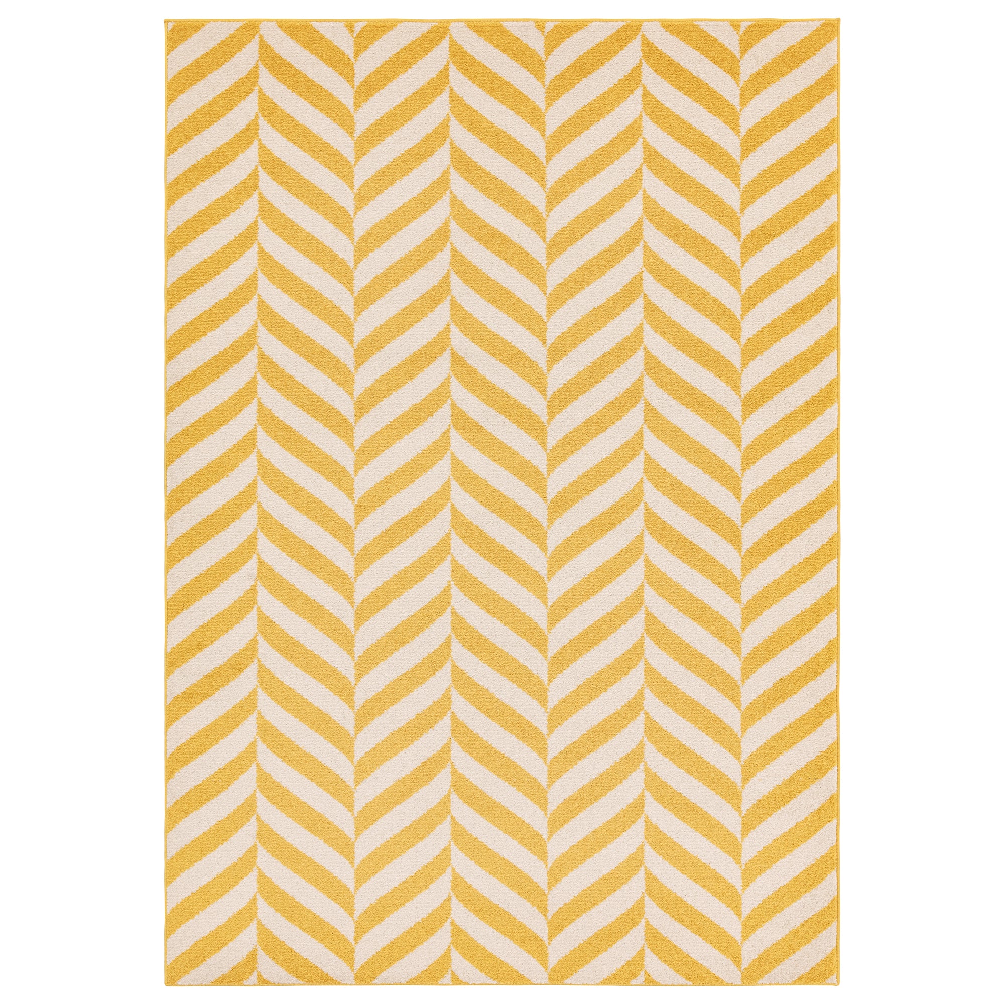 Muse MU08 Yellow Chevron Rug