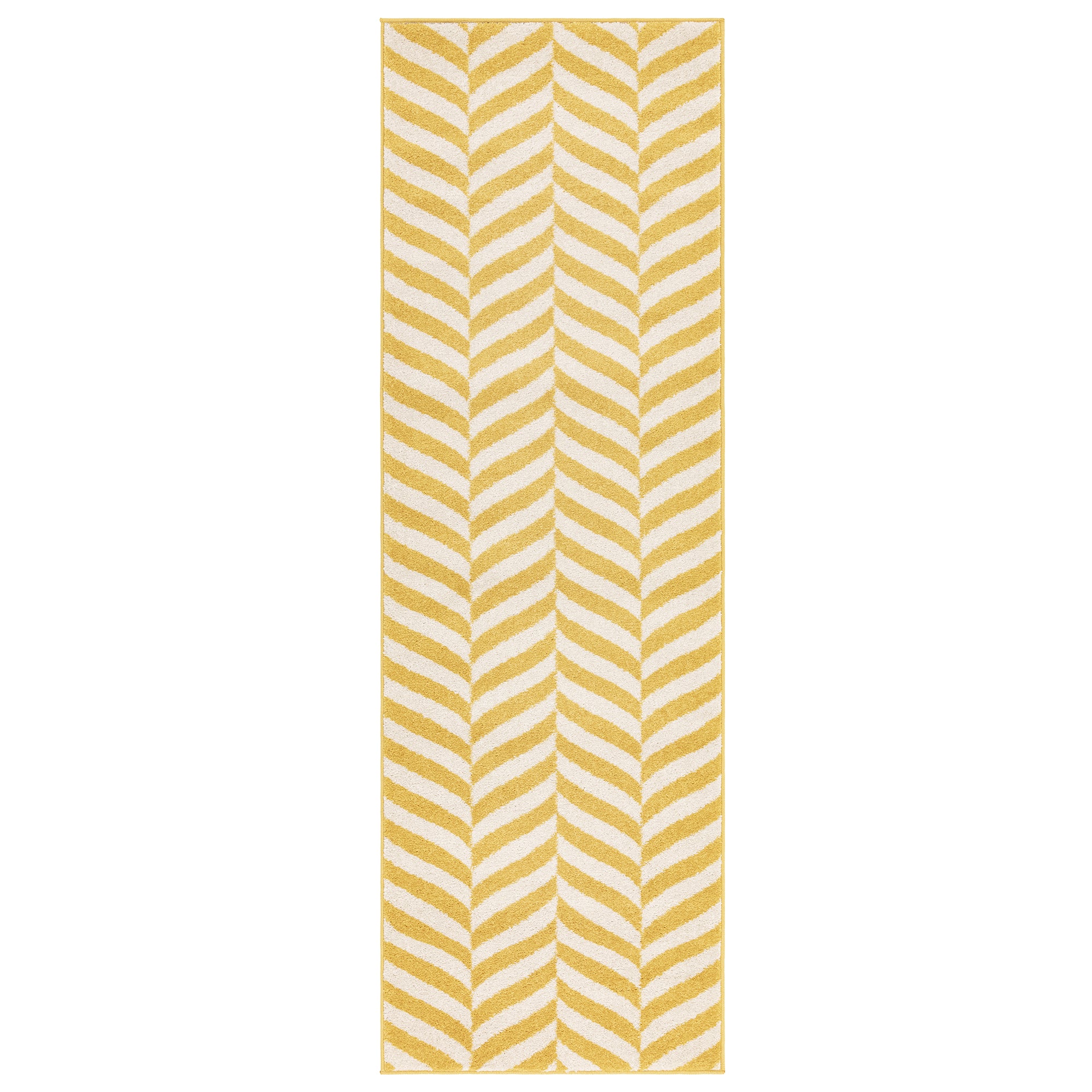 Alfombra Muse MU08 Chevron amarilla