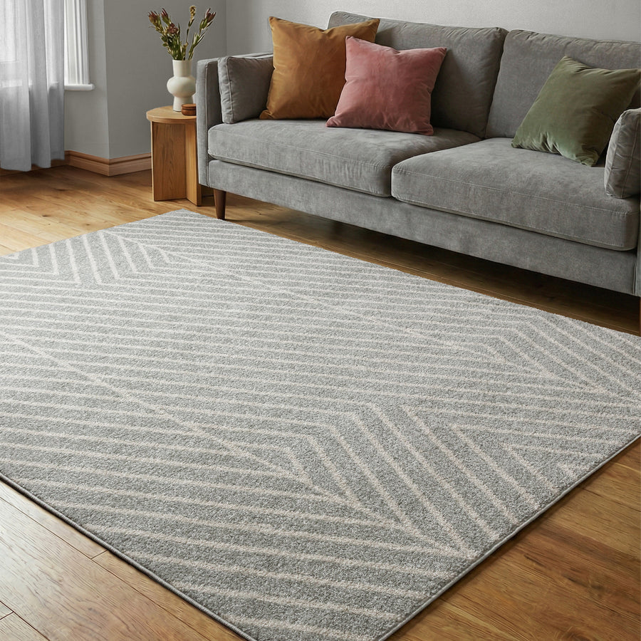 Muse MU09 Grey Linear Rug