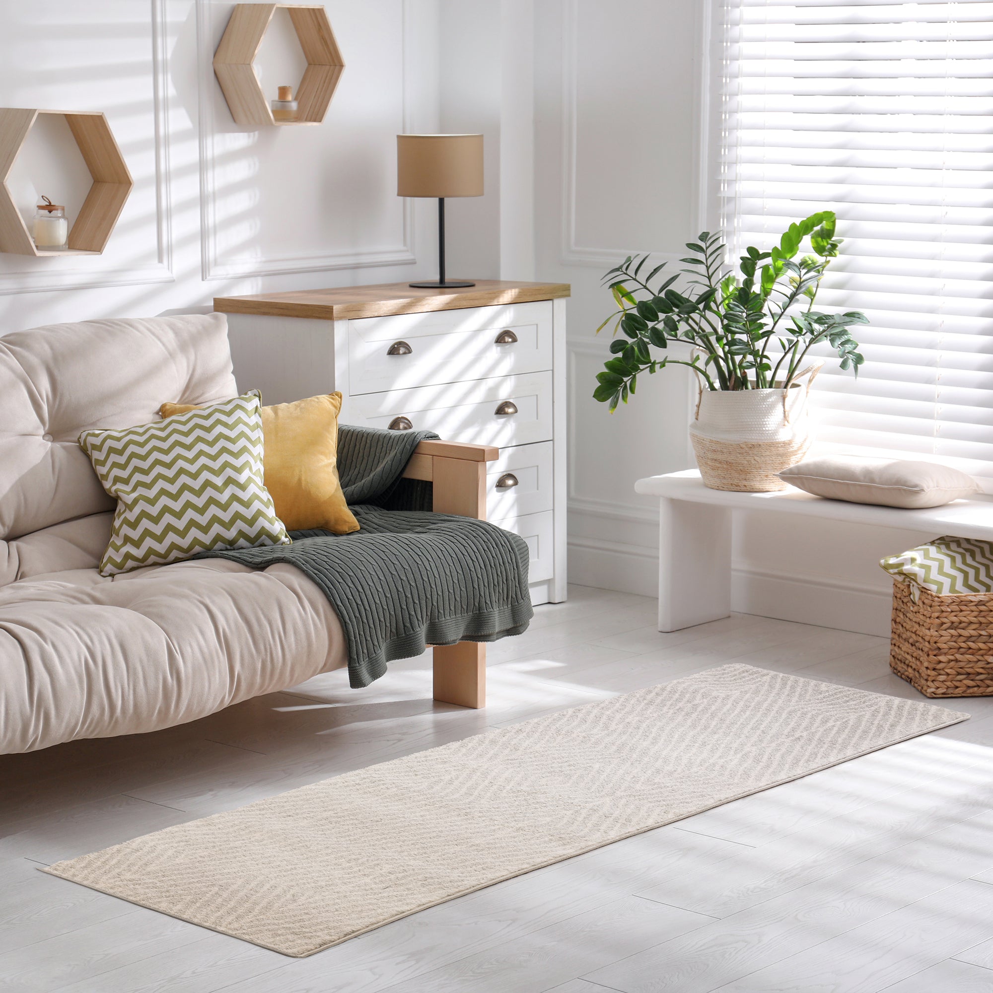Alfombra Muse MU09 lineal gris