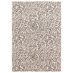 Alfombra Muse MU11 negra con manchas