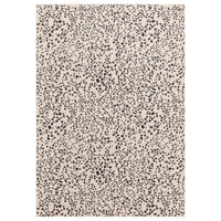 Alfombra Muse MU11 negra con manchas