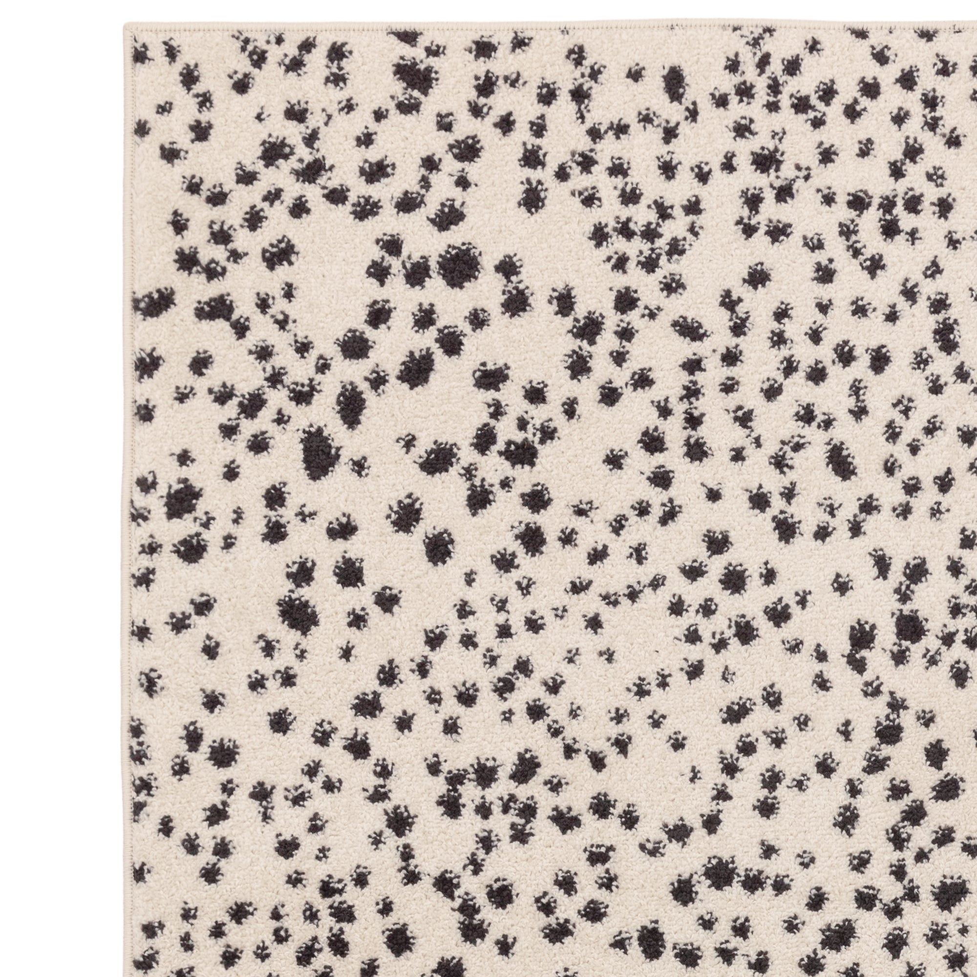 Alfombra Muse MU11 negra con manchas