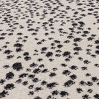 Alfombra Muse MU11 negra con manchas