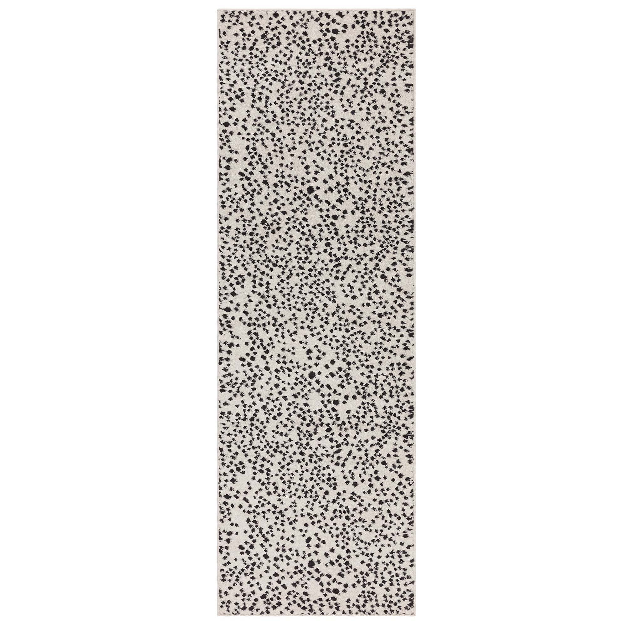 Alfombra Muse MU11 negra con manchas