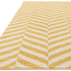 Alfombra Muse MU08 Chevron amarilla