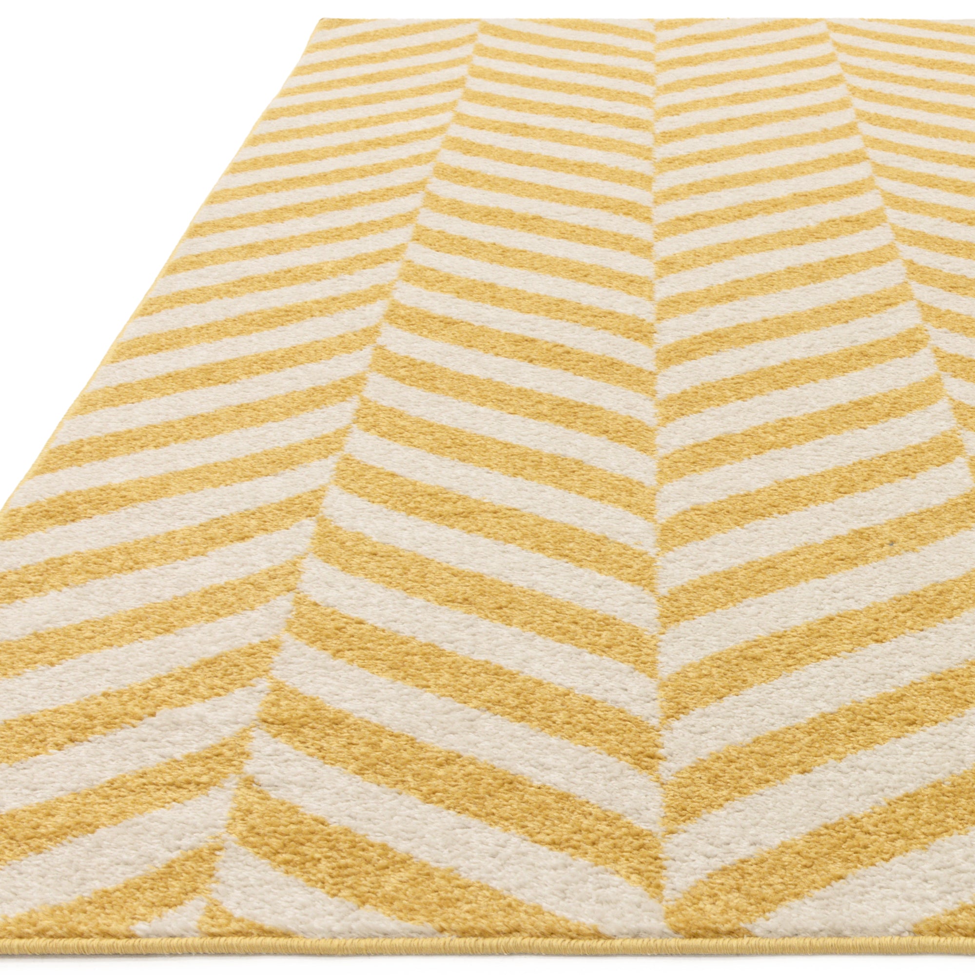 Alfombra Muse MU08 Chevron amarilla