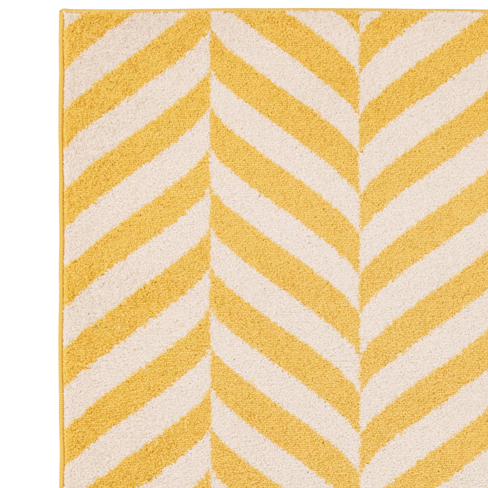 Alfombra Muse MU08 Chevron amarilla