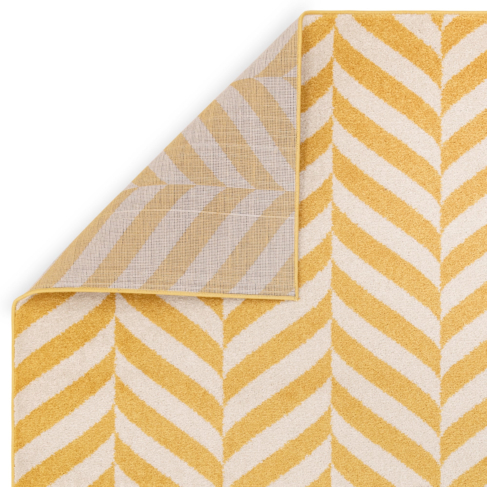 Alfombra Muse MU08 Chevron amarilla