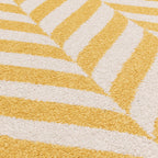 Alfombra Muse MU08 Chevron amarilla
