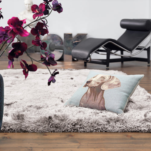 Plush Silver Rug