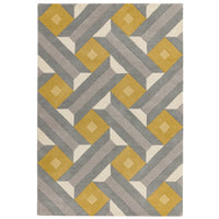 Alfombra Reef RF01 motivo ocre gris
